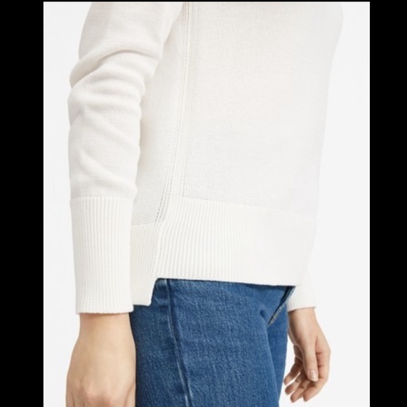 NWOT Everlane Ivory Lightweight Knit Sweater - Picture 4 of 13